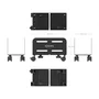Aisens Soporte Metálico Ajustable de Suelo para CPU Negro MPC06-207